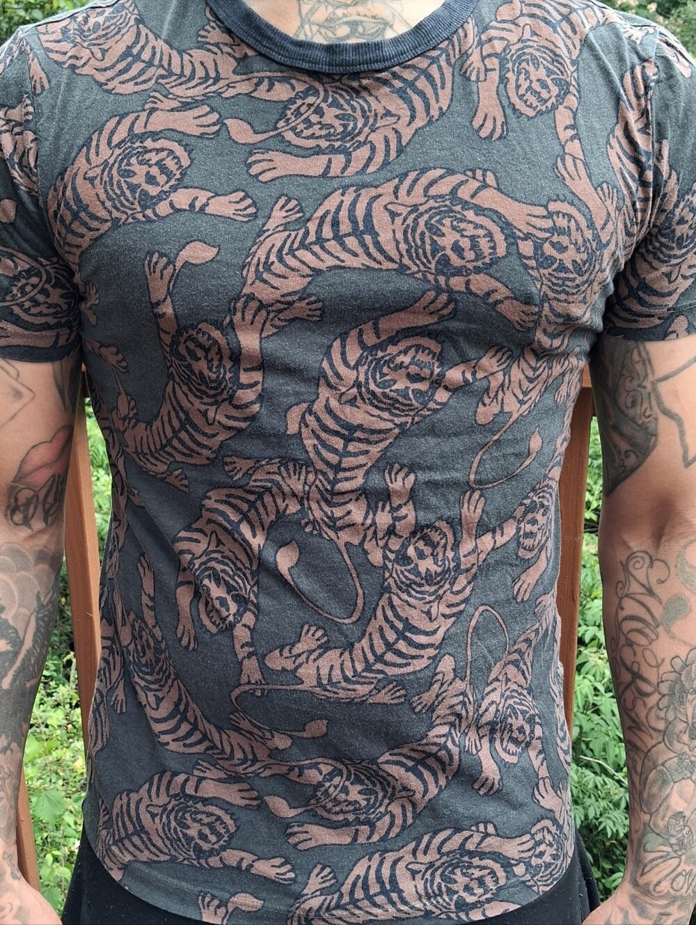 Antony Morato Tiger Print Graphic Shirt